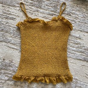 Yellow poke a dot tank